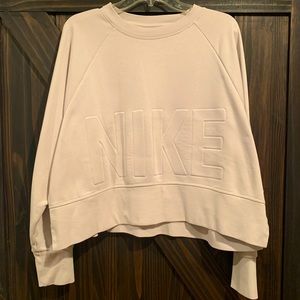 Nike cropped crew neck sweatshirt